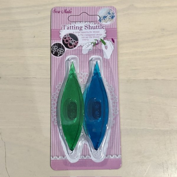 画像1: 【Sew Mate】角ありシャトルアソート2個セット(グリーン＆ブルー） (1)