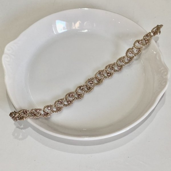 画像2: 【送料無料】Aphyuオリジナルキット　わかるとかんたんな【ビーズブレスレット(＆おまけのピアス）】新色アンティークゴールド (2)