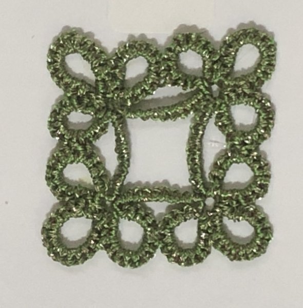 画像3: Calaisラメ糸　FS　糸巻　Col.31（グリーン×ゴールド） (3)