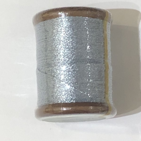 画像1: Calaisラメ糸　FS　糸巻　Col.37（ライトブルー） (1)