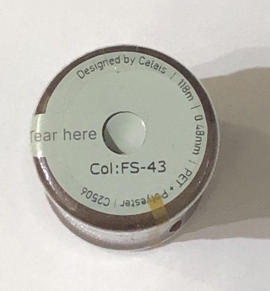 画像2: Calaisラメ糸　FS　糸巻　Col.43（パープル） (2)