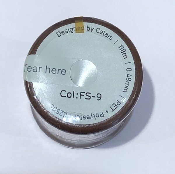 画像2: Calaisラメ糸　FS　糸巻　Col.9（シャーベットオレンジ） (2)