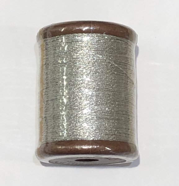 画像1: Calaisラメ糸　FS　糸巻　Col.4（シルバー） (1)