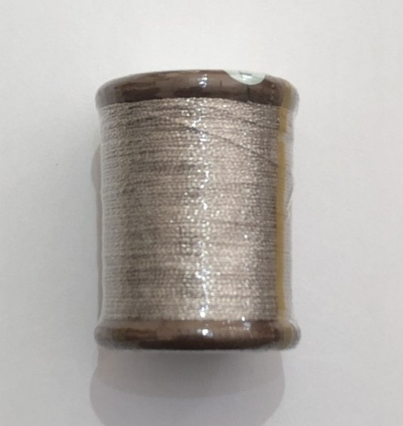 画像1: Calaisラメ糸　FS　糸巻　Col.20（プラチナカラー） (1)