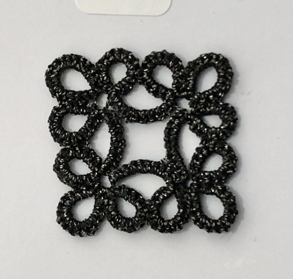 画像2: Calaisラメ糸　FS　糸巻　Col.8（墨黒） (2)