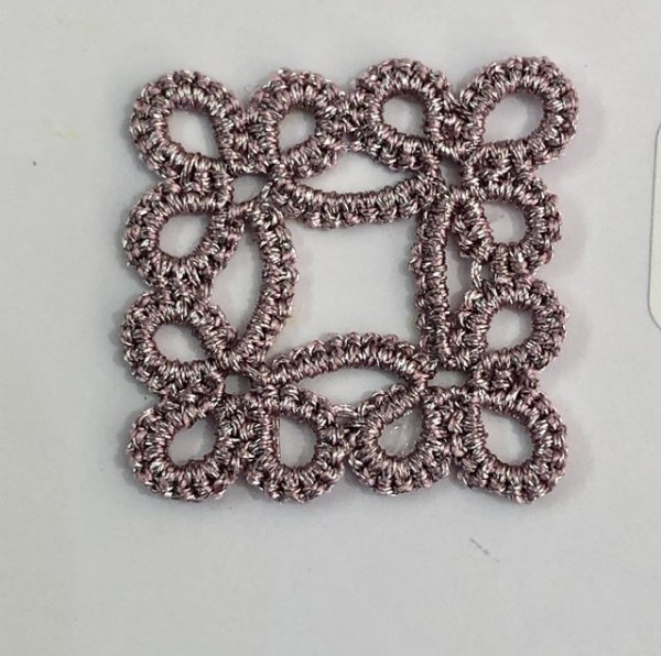 画像2: Calaisラメ糸　FS　糸巻　Col.11（グレーがかったピンク） (2)