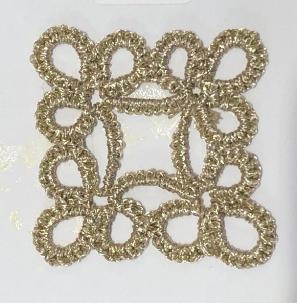 画像2: Calaisラメ糸　FS　糸巻　Col.16（薄いゴールド） (2)