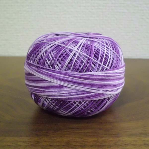 Lizbeth(リズベス）レース糸 Mix Col.162 Size20 【Purple Iris Fusion 